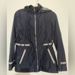 Laura Scott Black Utility Jacket with Gray Accents